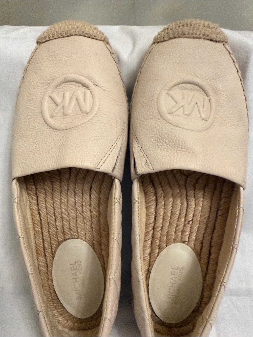 MICHAEL Michael Kors Cream Espadrille Slip-On Loafers